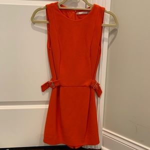 Orange/Red Skort Romper